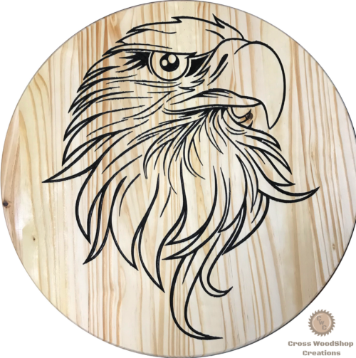 Round Eagle Head Sign